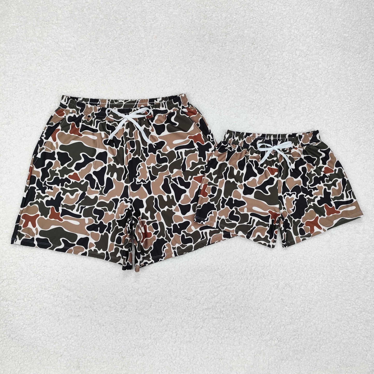 USA SHOP S0479 hunting camo old school camo boys swimming trunk