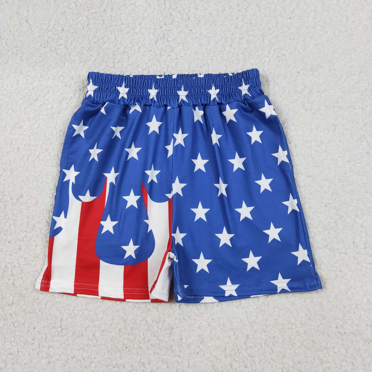 SS0861 July 4th Star Boys Shorts