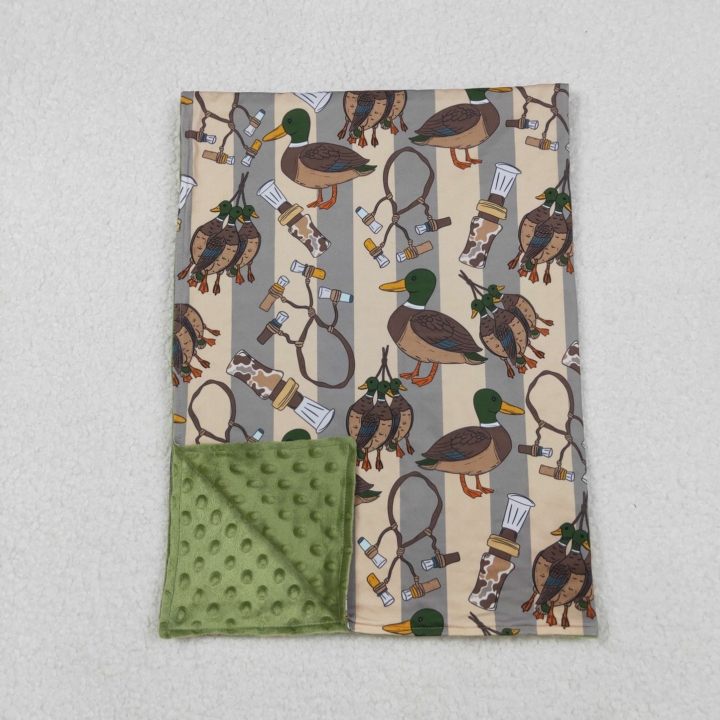 BL0211 hunting mallard duck call camo baby blanket