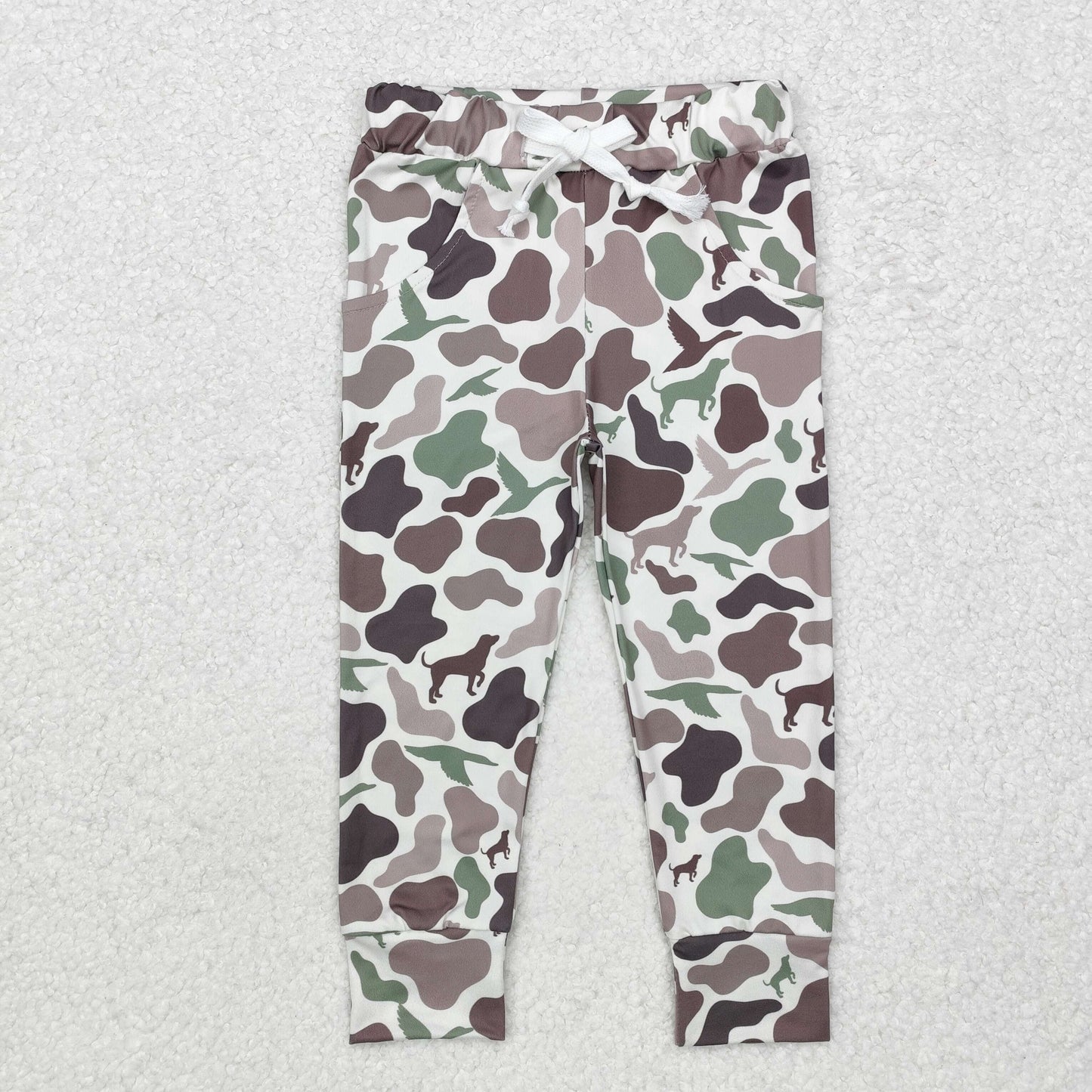 P0660 hunting camo duck camo dog milk silk boys pants