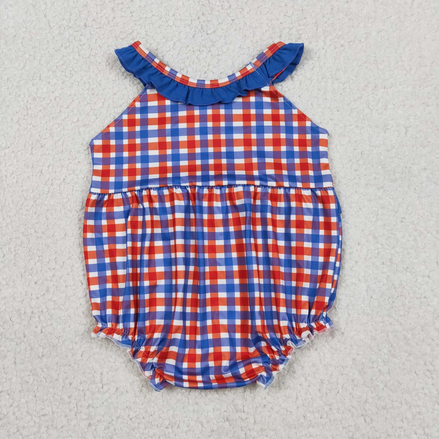 Embroidery SR3835 July 4th Farm Pig Girls Romper
