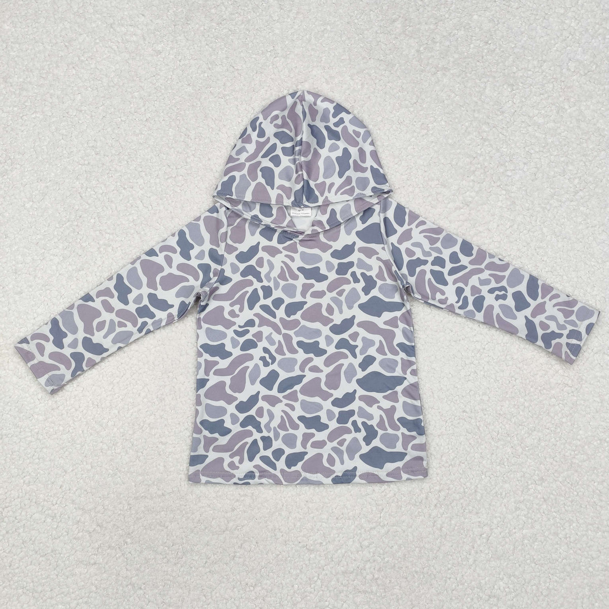 BT0922 grey camo long sleeve hoodie boys pullover boys top