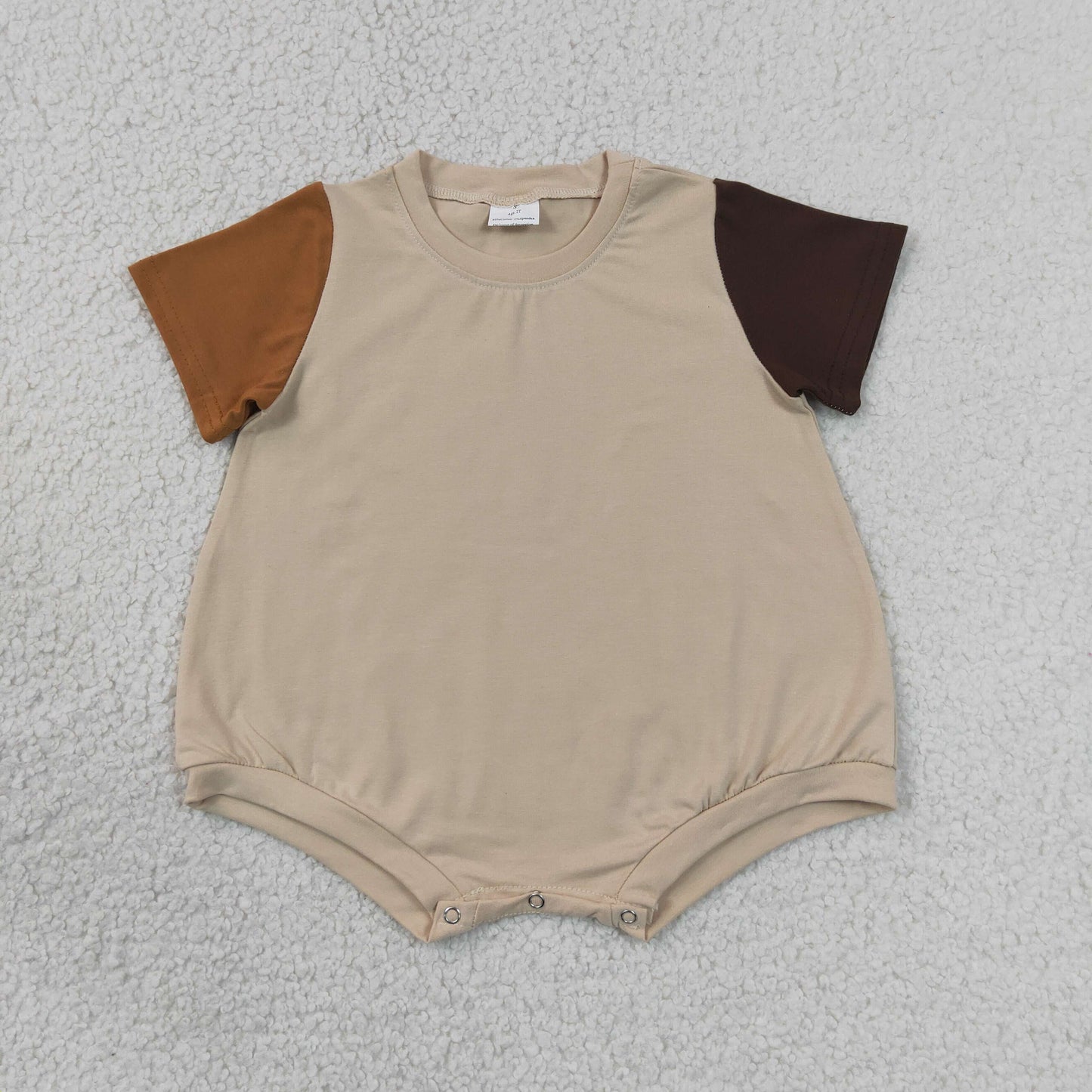 SR4157 Khaki Short Sleeve Girls Romper