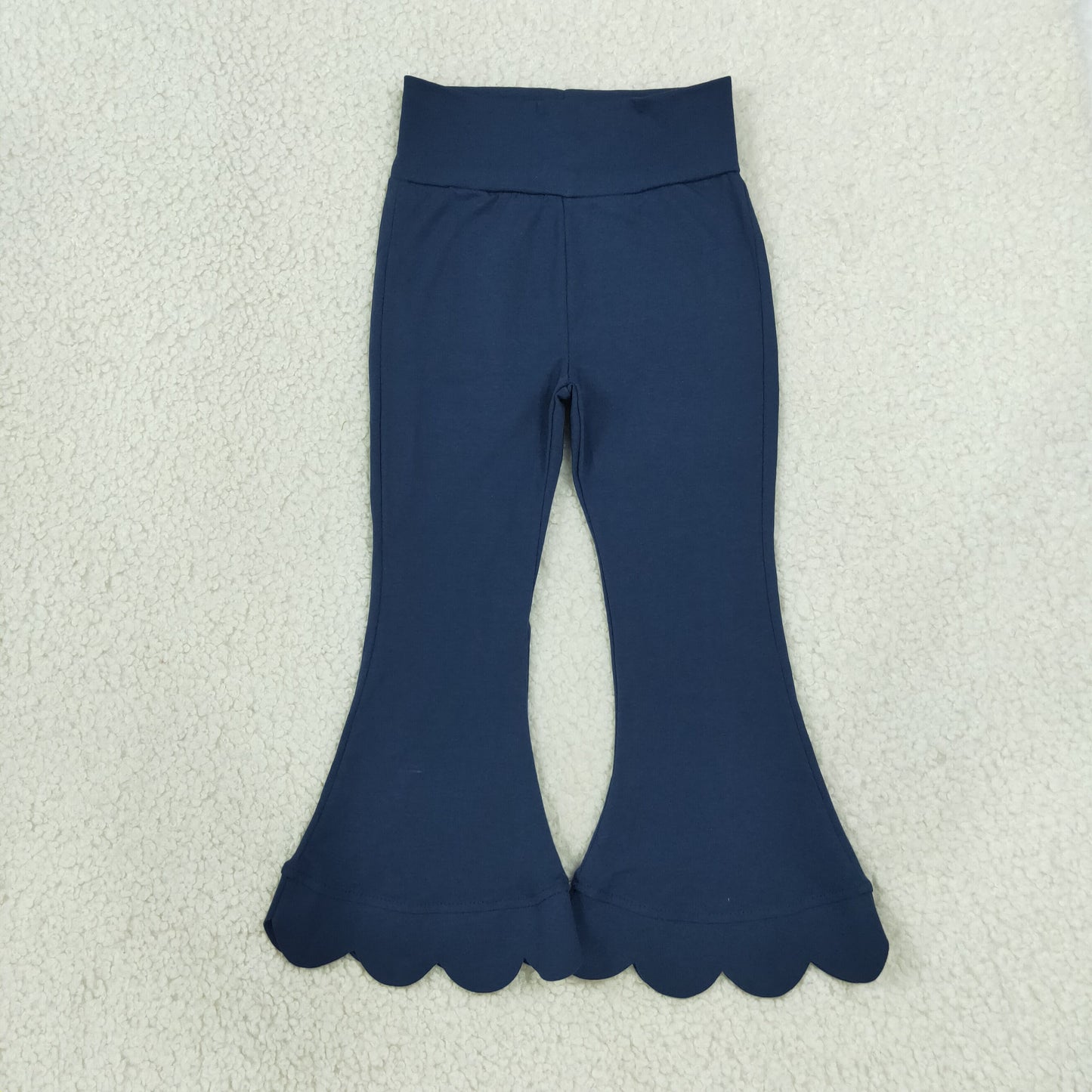 P1081 Scallop Navy Blue Girls Pants