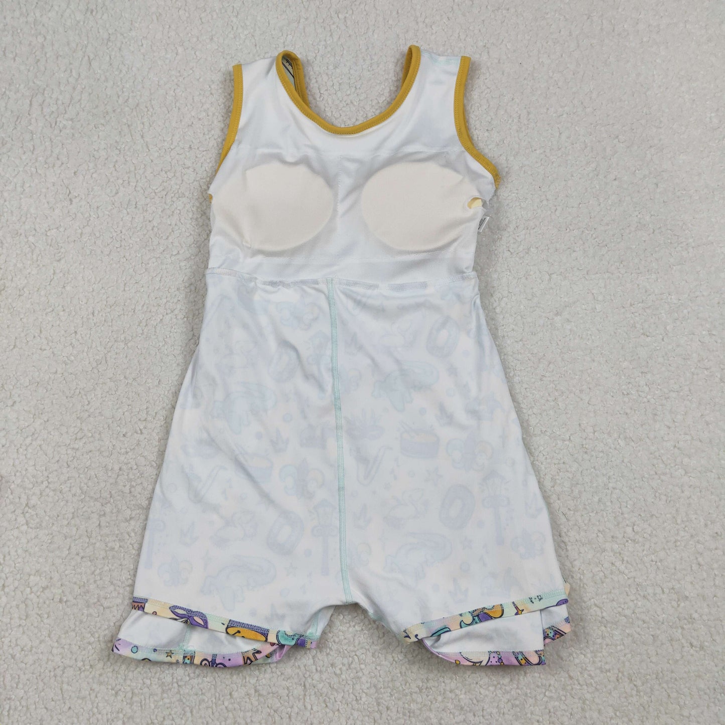GSD2949 yoga Mardi Gras sleeveelss skorts girls dress