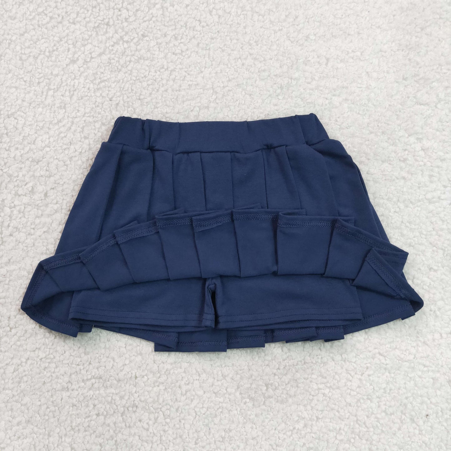 GLK0108 cotton navy blue girls skirt skort