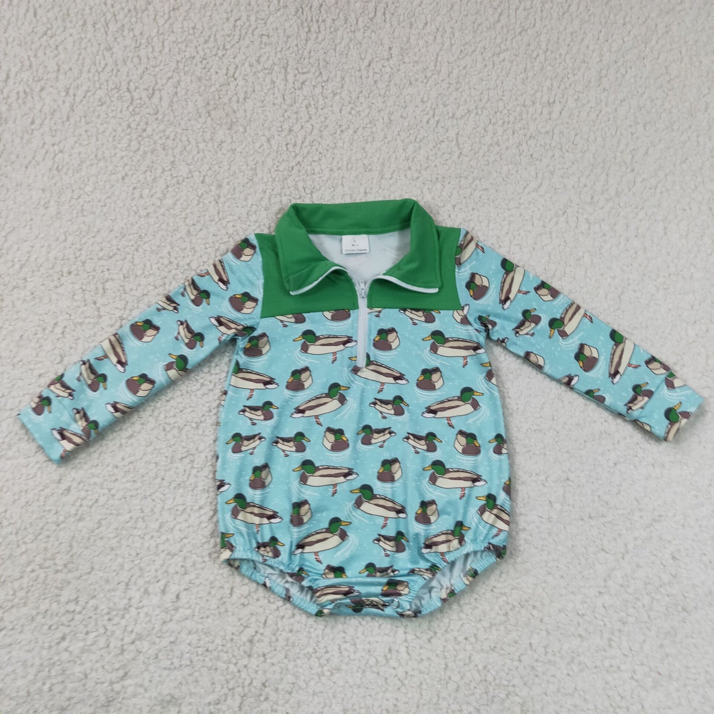 LR3055 Hunting Style Long Sleeve Boys Romper