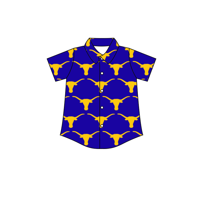 custom team top 7 Purple short sleeve kids top
