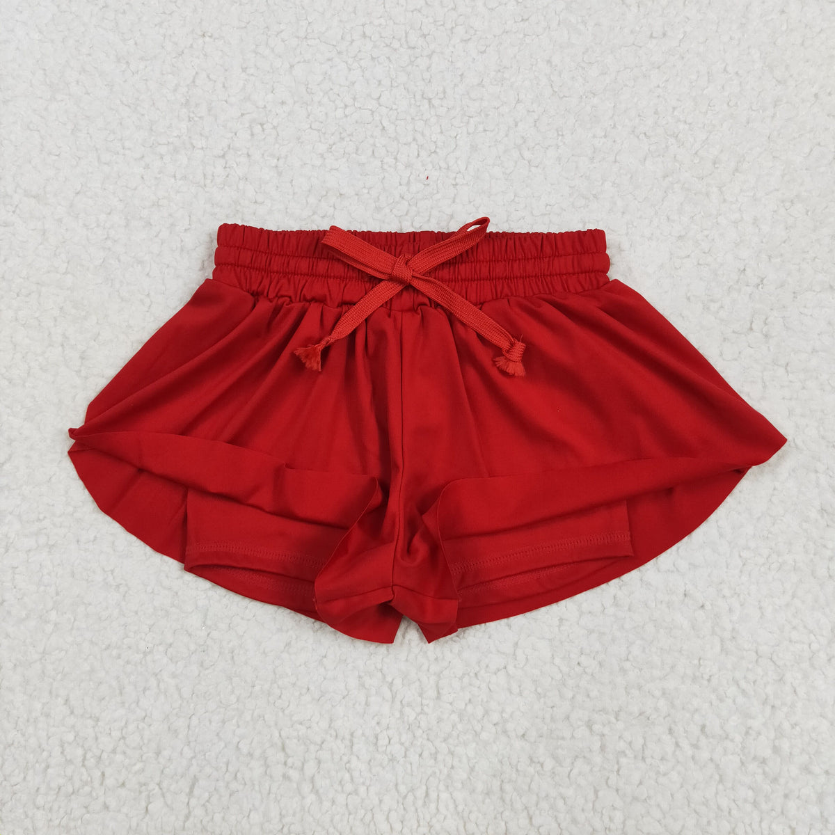 SS0544 yoga red girls shorts
