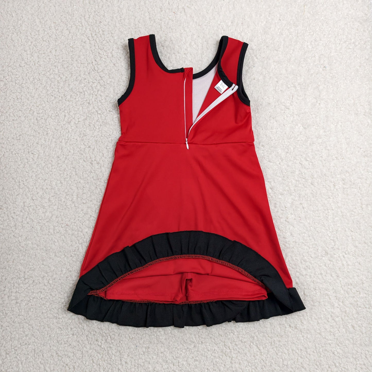 GSD4146 Yoga Red Skorts Girls Dress