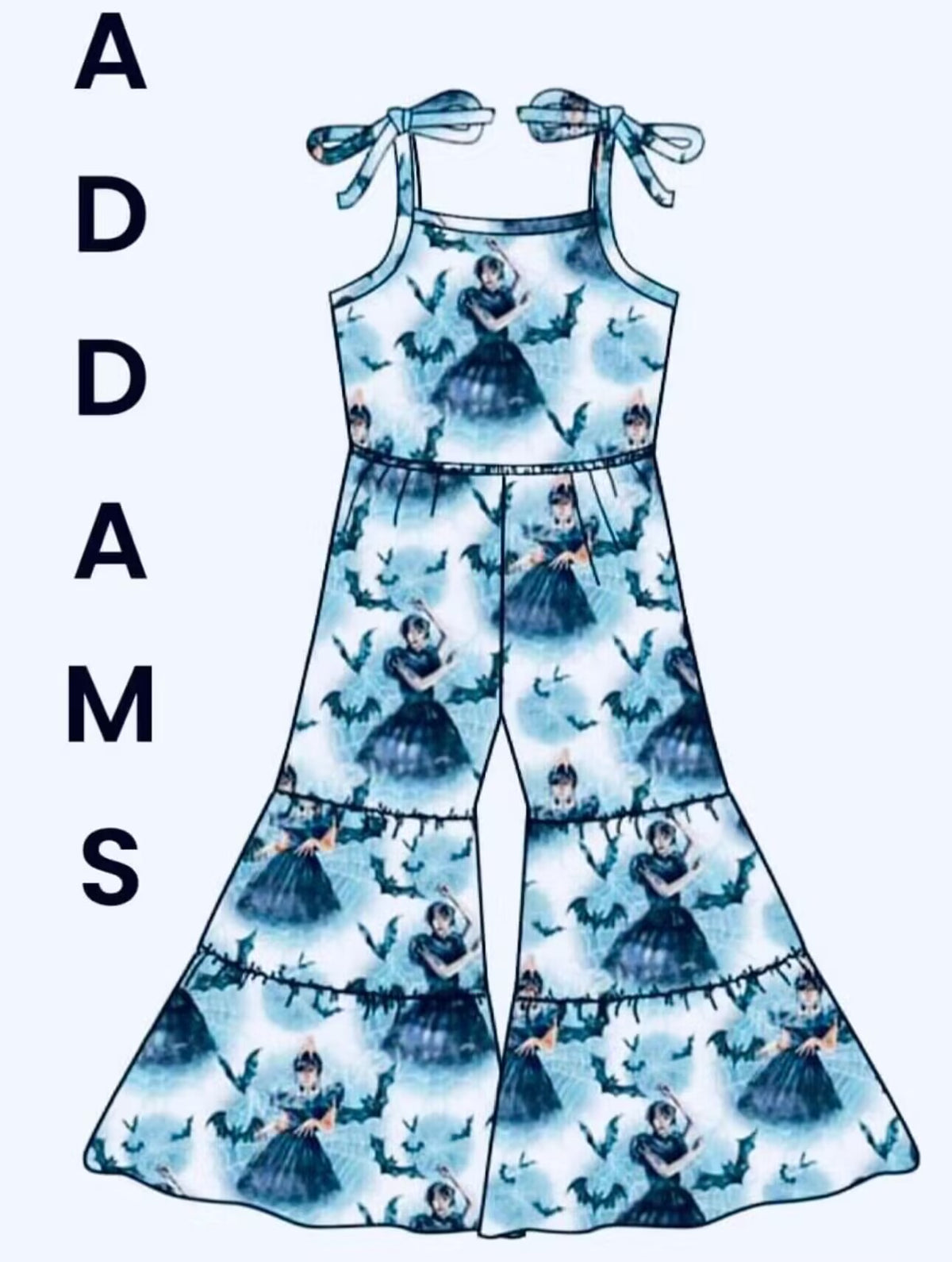custom WED girl blue girls jumpsuits