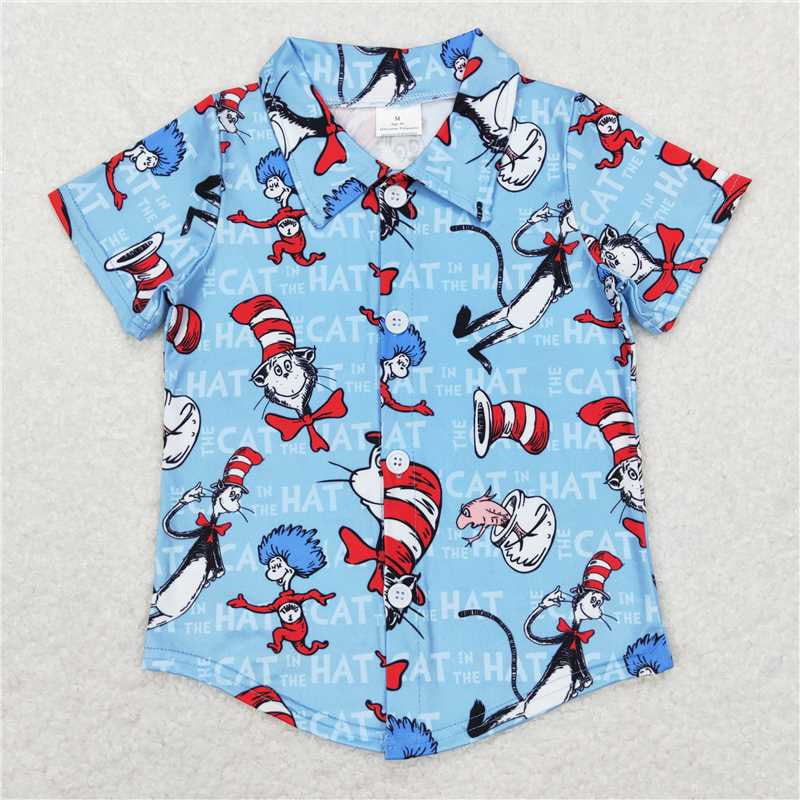 cartoon Dr short sleeve boys top RTS sibling clothes