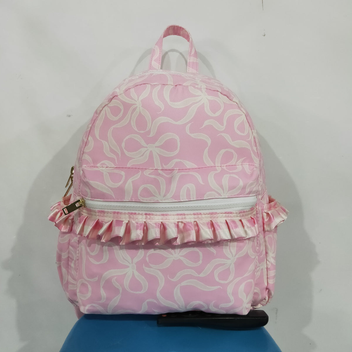 BA0459 Pink Bows Ruffles Bag