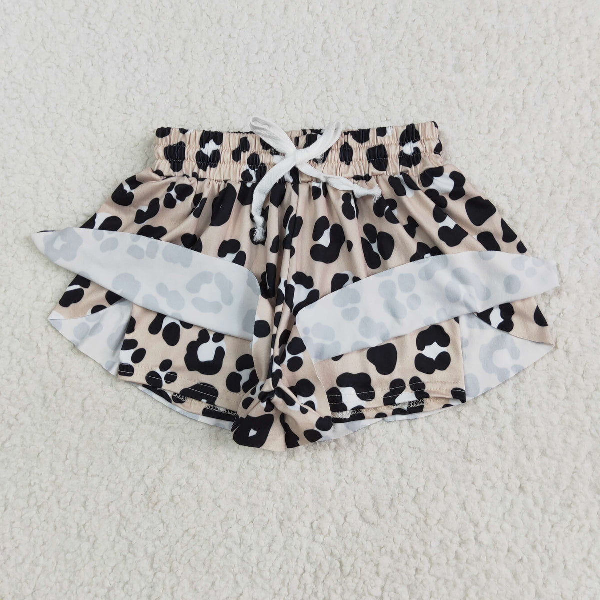 SS0585 leopard girls shorts