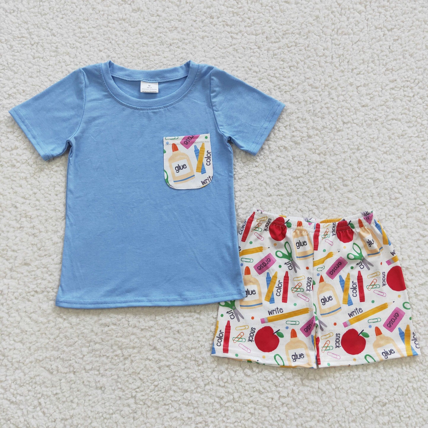 BSSO0278 back to school Pen Apple Pocket Boys Summer Set