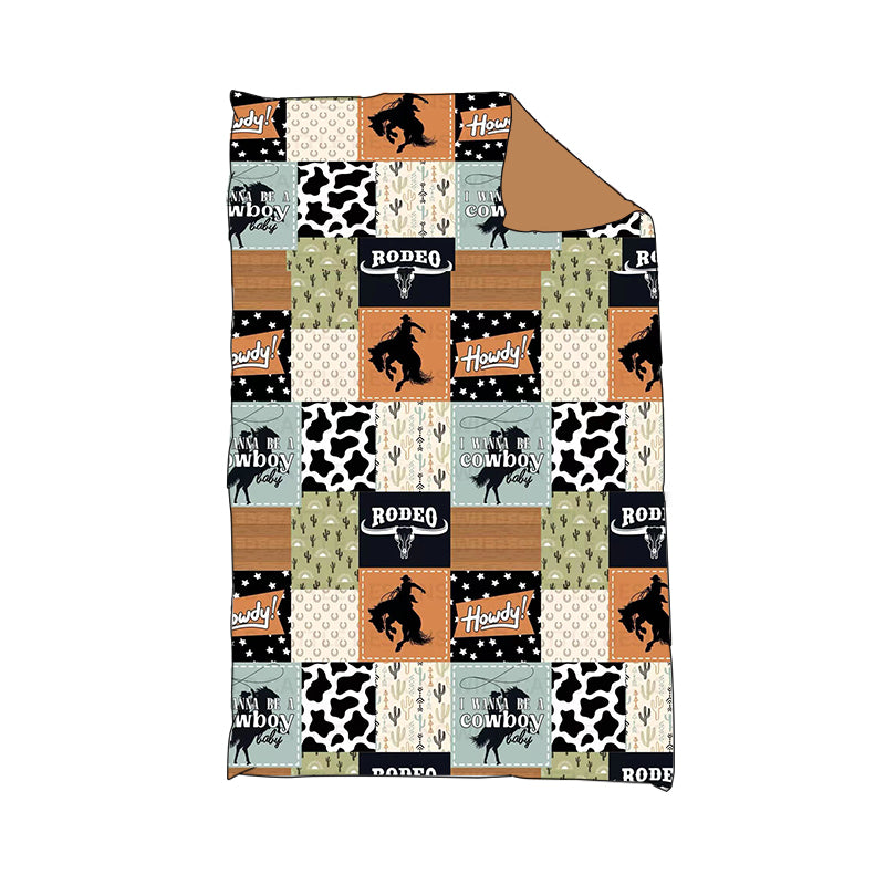 custom Western Rodeo Baby Blanket