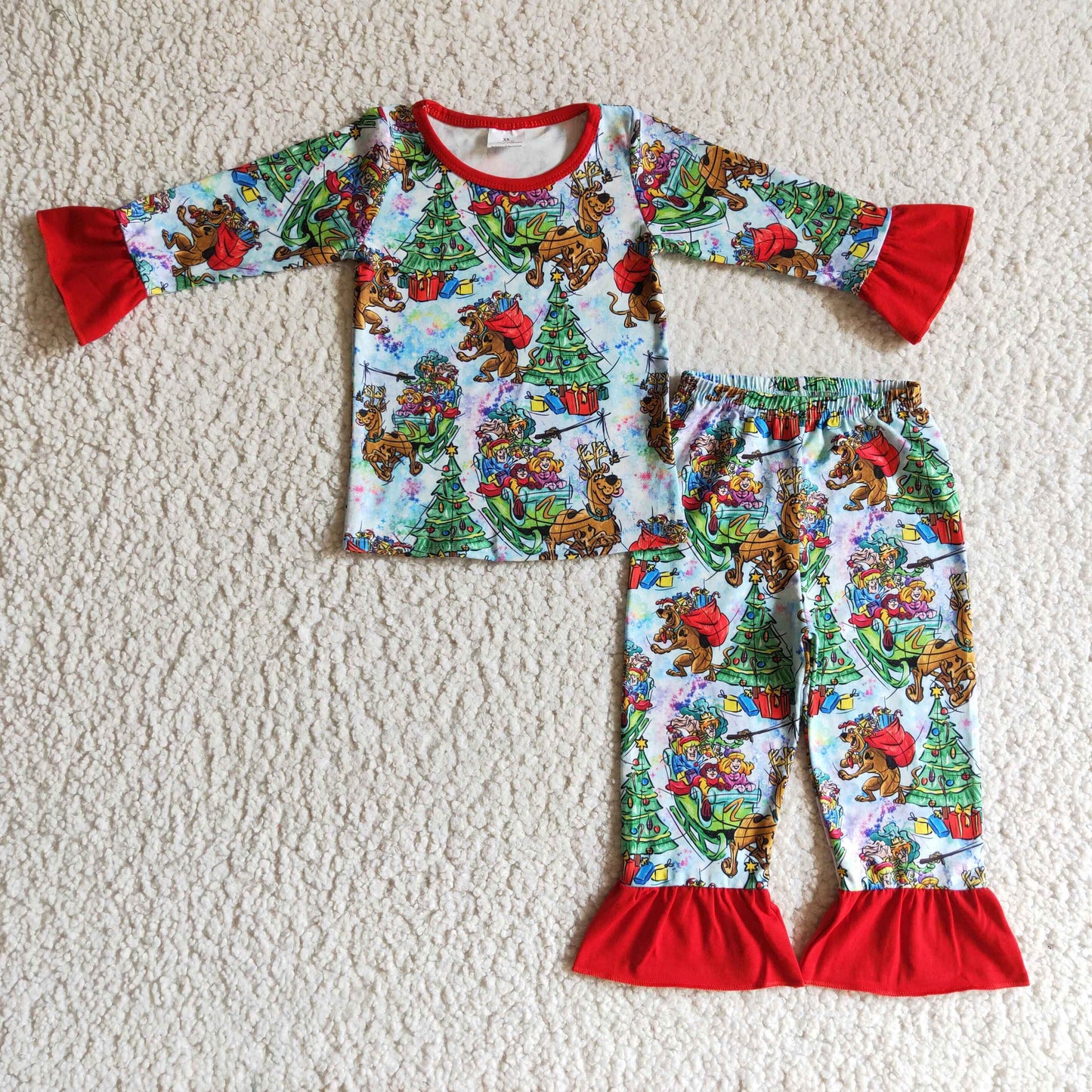 GLP0242 Christmas Cartoon Girls Pajamas