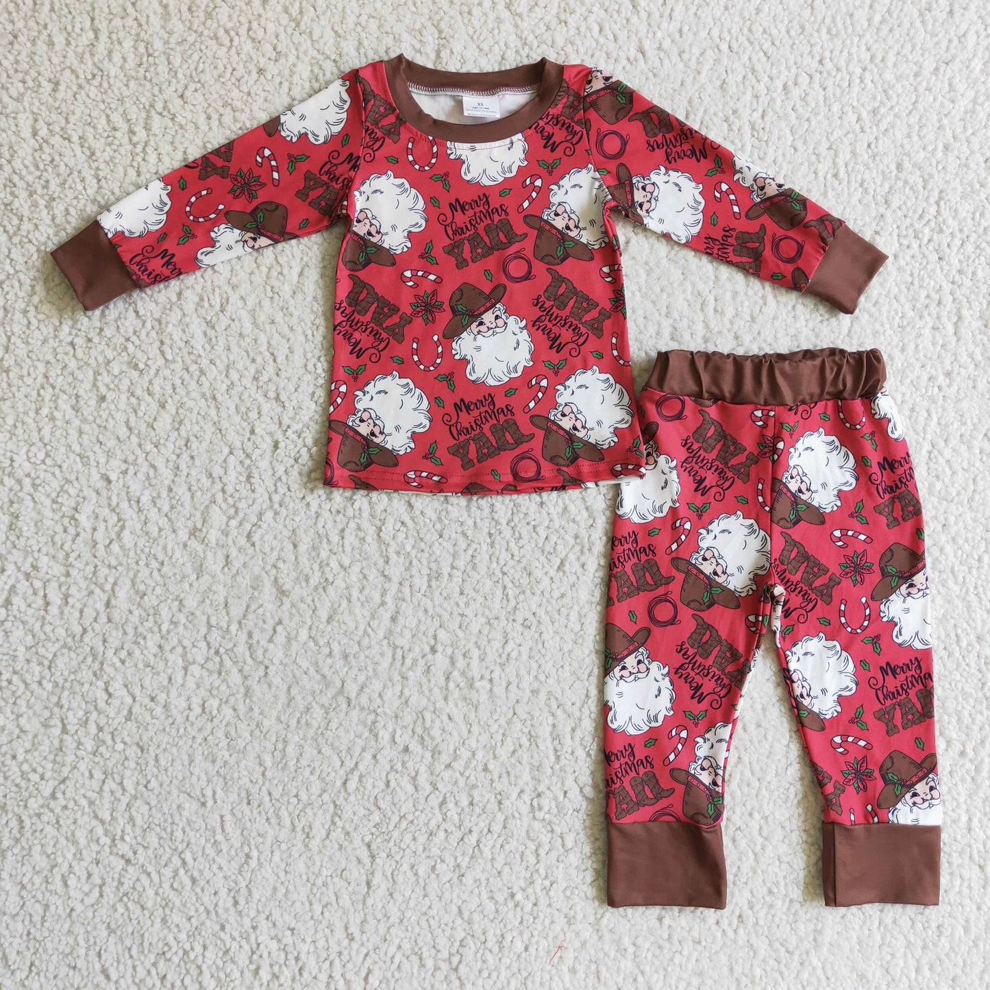 BLP0120 Merry Christmas Santa Boys Pajamas