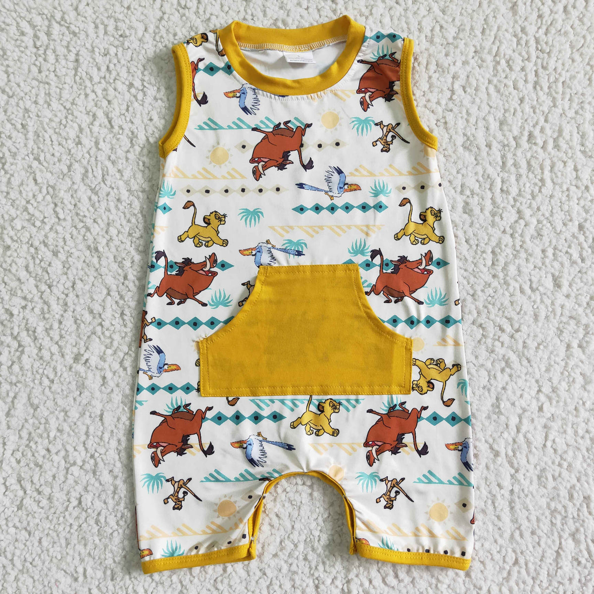 SR0026 Cartoon Boys Casual Romper