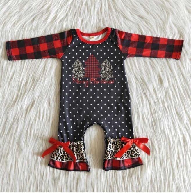 Kids Baby Christmas Tree Romper