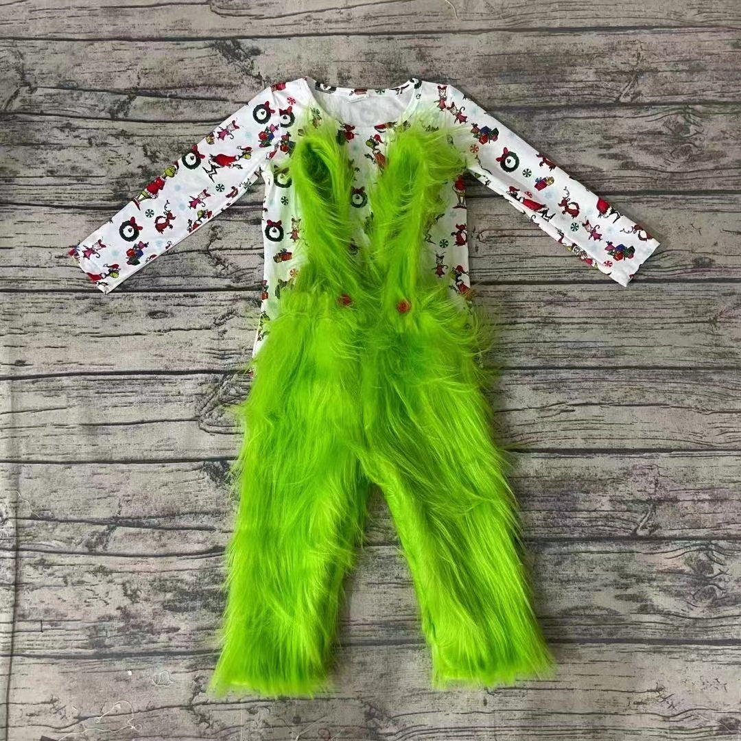 New Arrival Adorable Cartoon Christmas Overalls