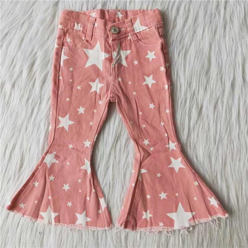 C4-11 Pink Stars Adorable Denim Jeans