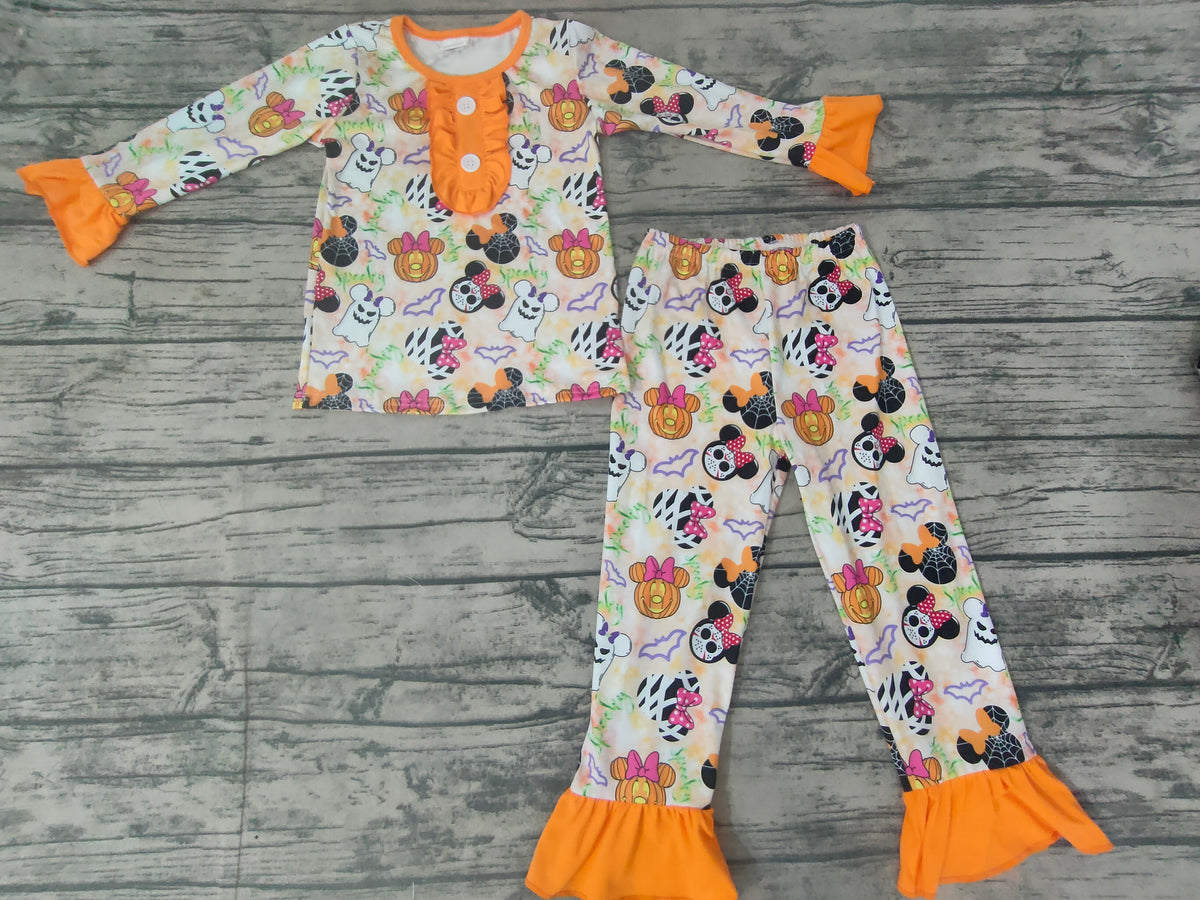 GLP0081 Halloween Cartoon Pumpkin Girls Pajamas