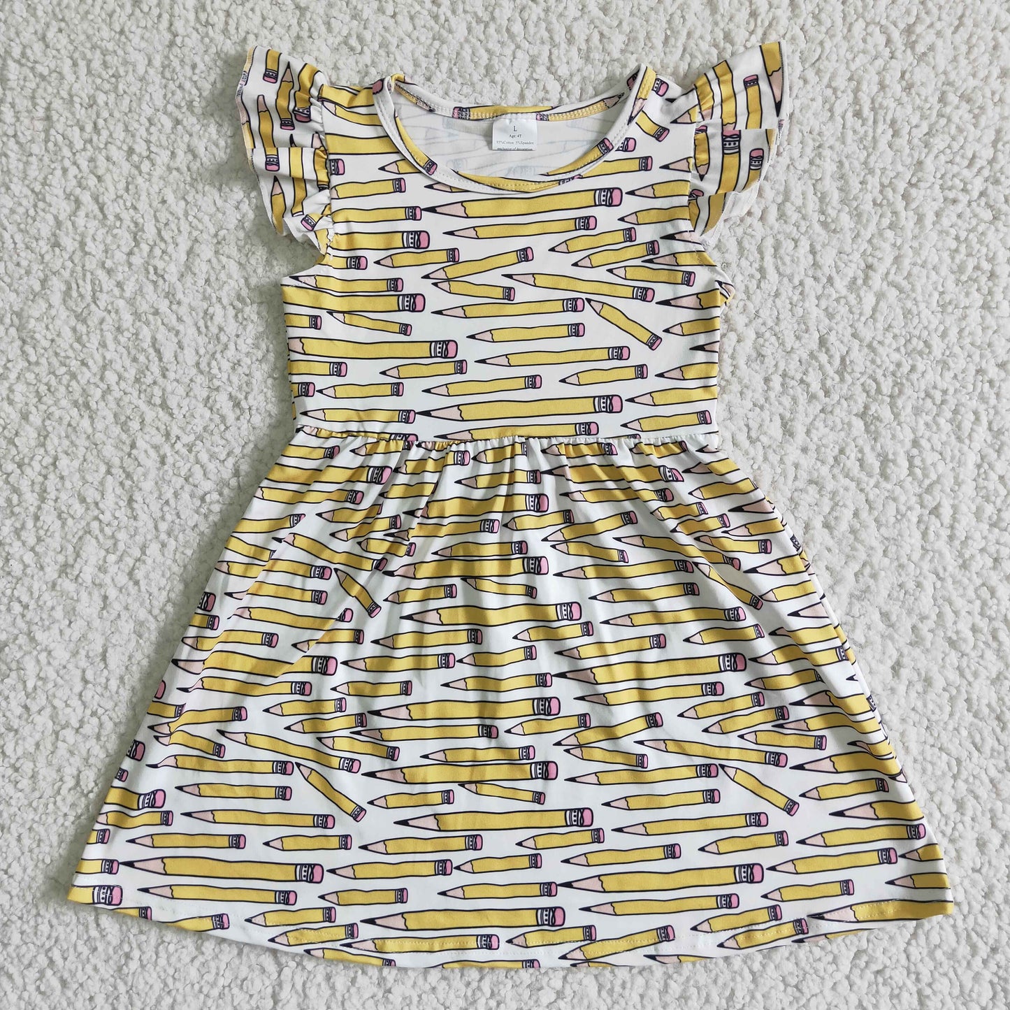 BC0001 Back To School Baby Girls Pencil Dress