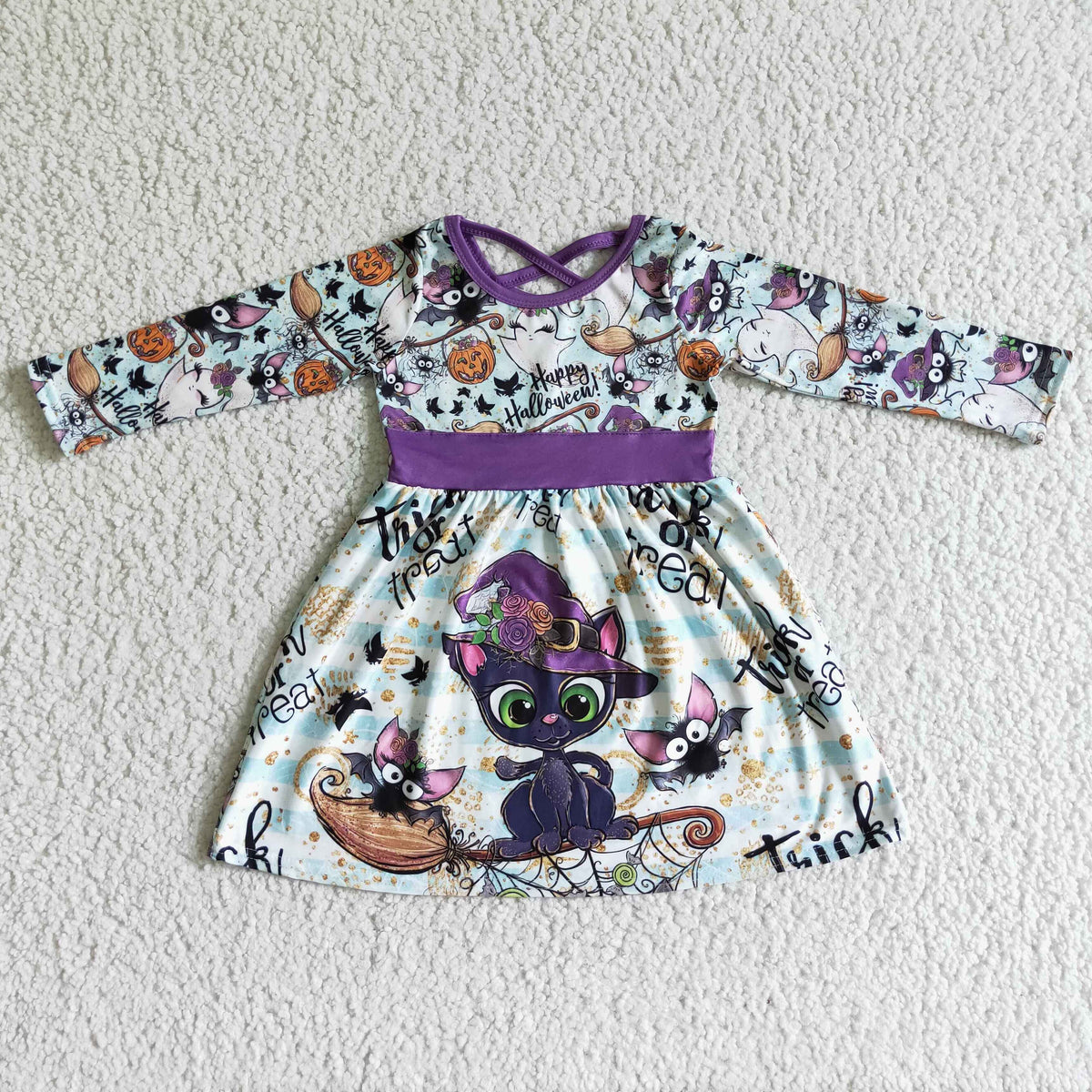 GLD0036 Halloween Cat Dress