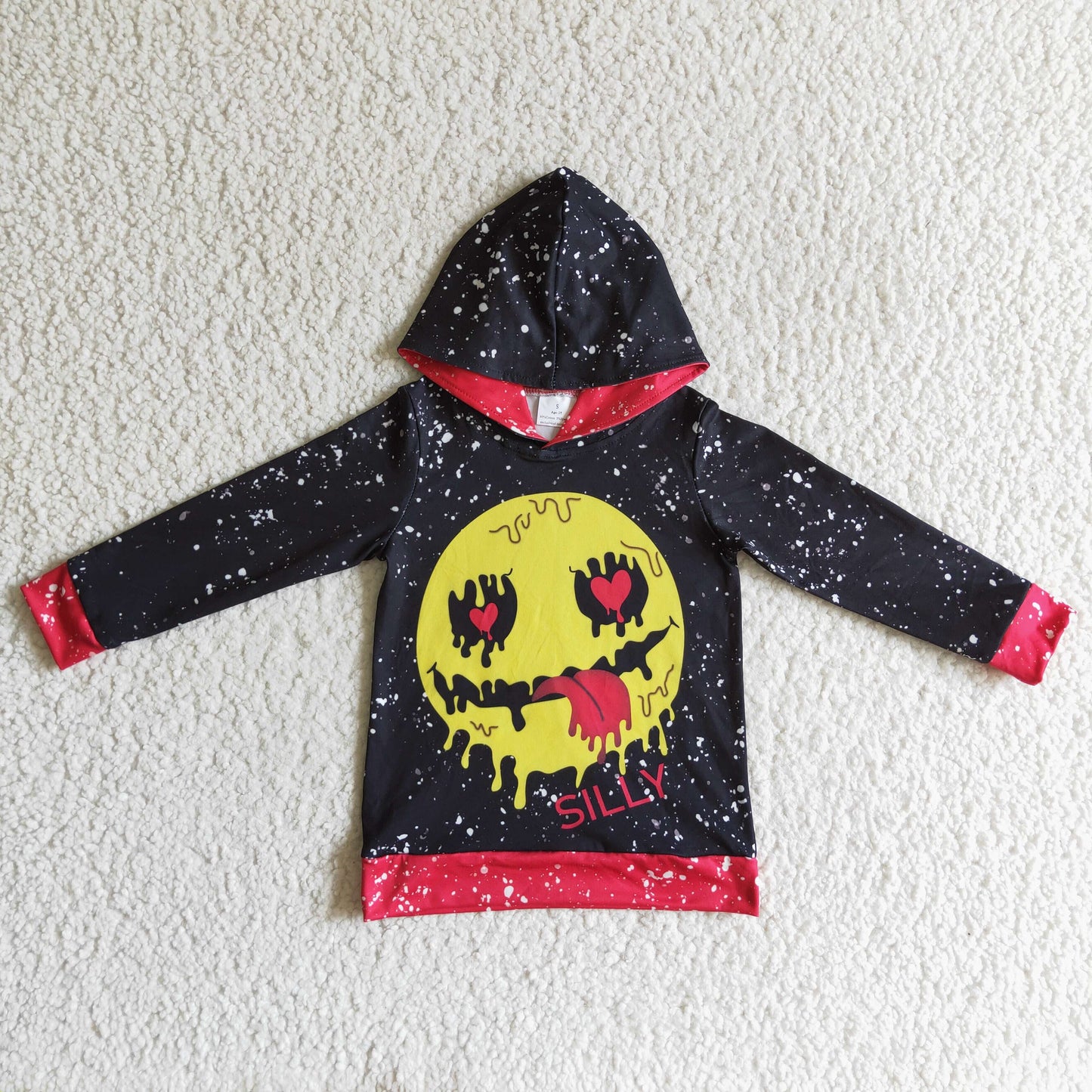 BT0058 Halloween Smile Cool Hoodie Top
