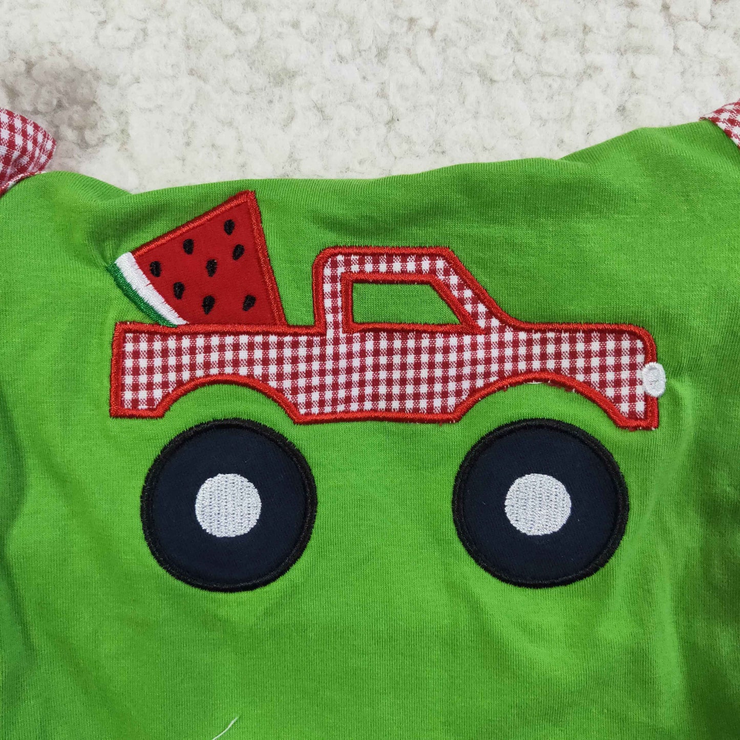 GBO0048 Summer Watermelon Embroidery Bummies Set