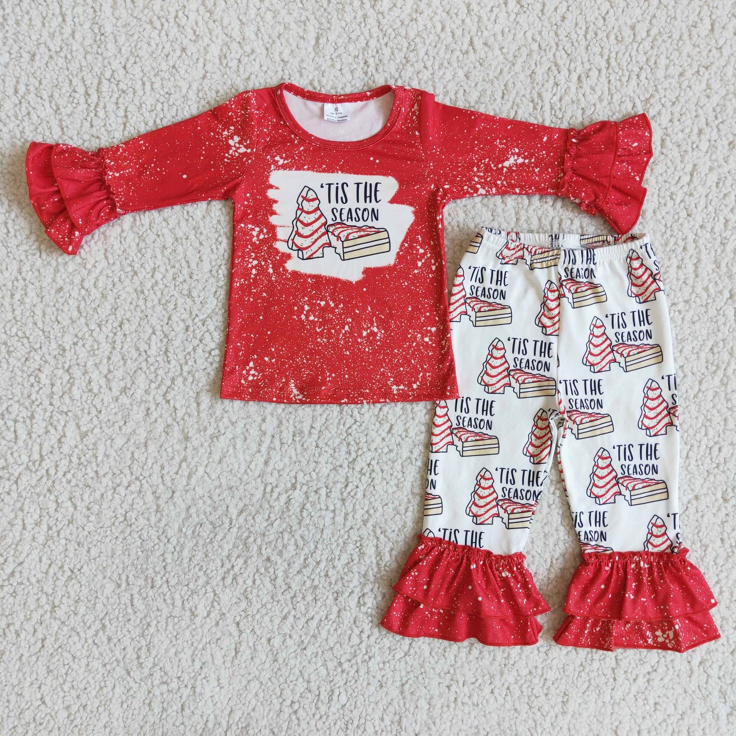 6 B13-20 It's The Season Christmas Baby Red Set