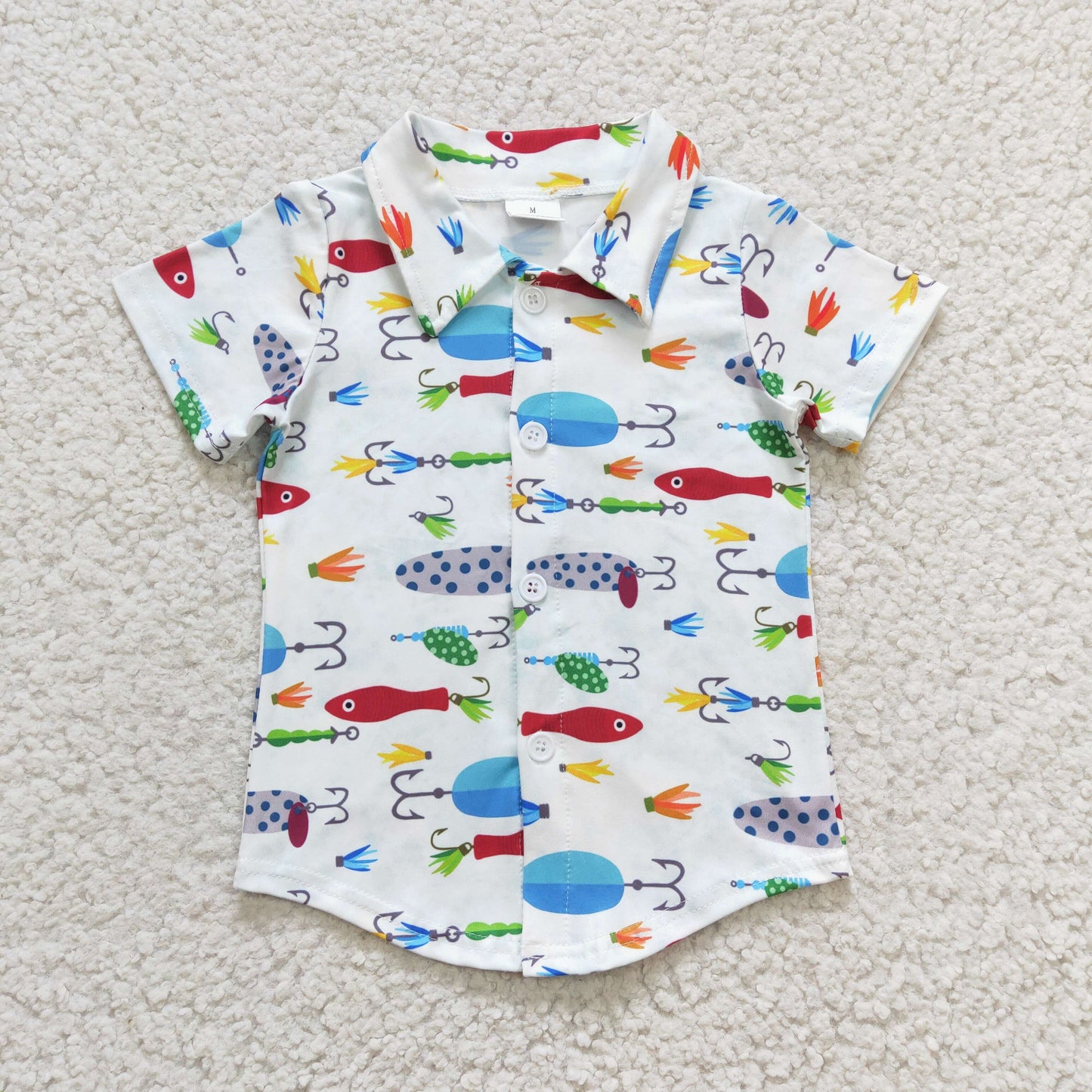 BT0173 Fishing Short Sleeve Cool Boys Shirt
