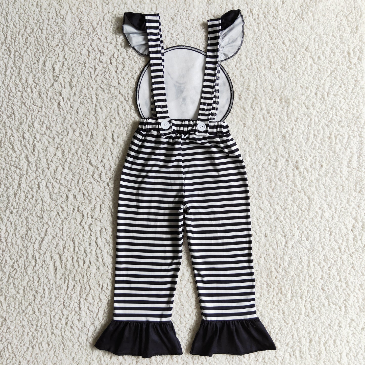 SR0081 Halloween Ghost Striped Print Girls Jumpsuits