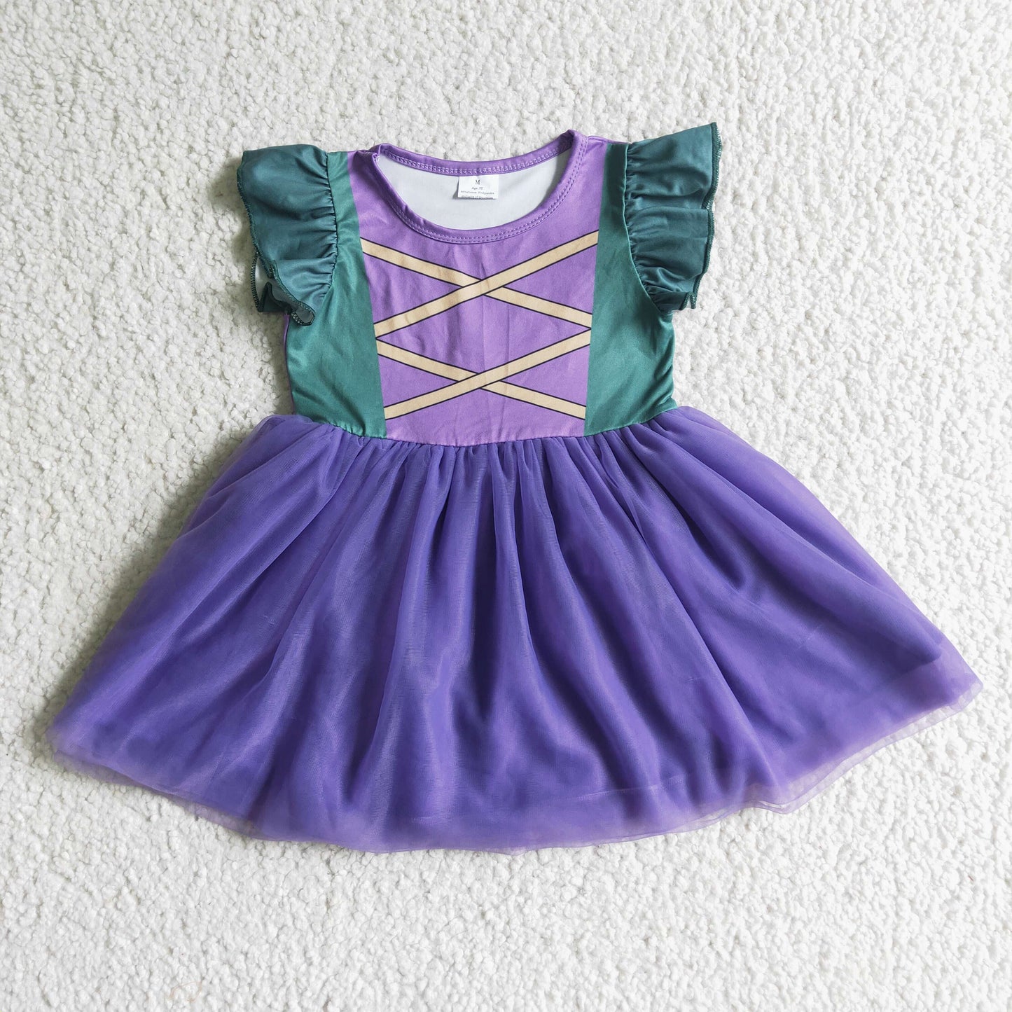 GSD0129 Cartoon Halloween Purple Tutu Dress