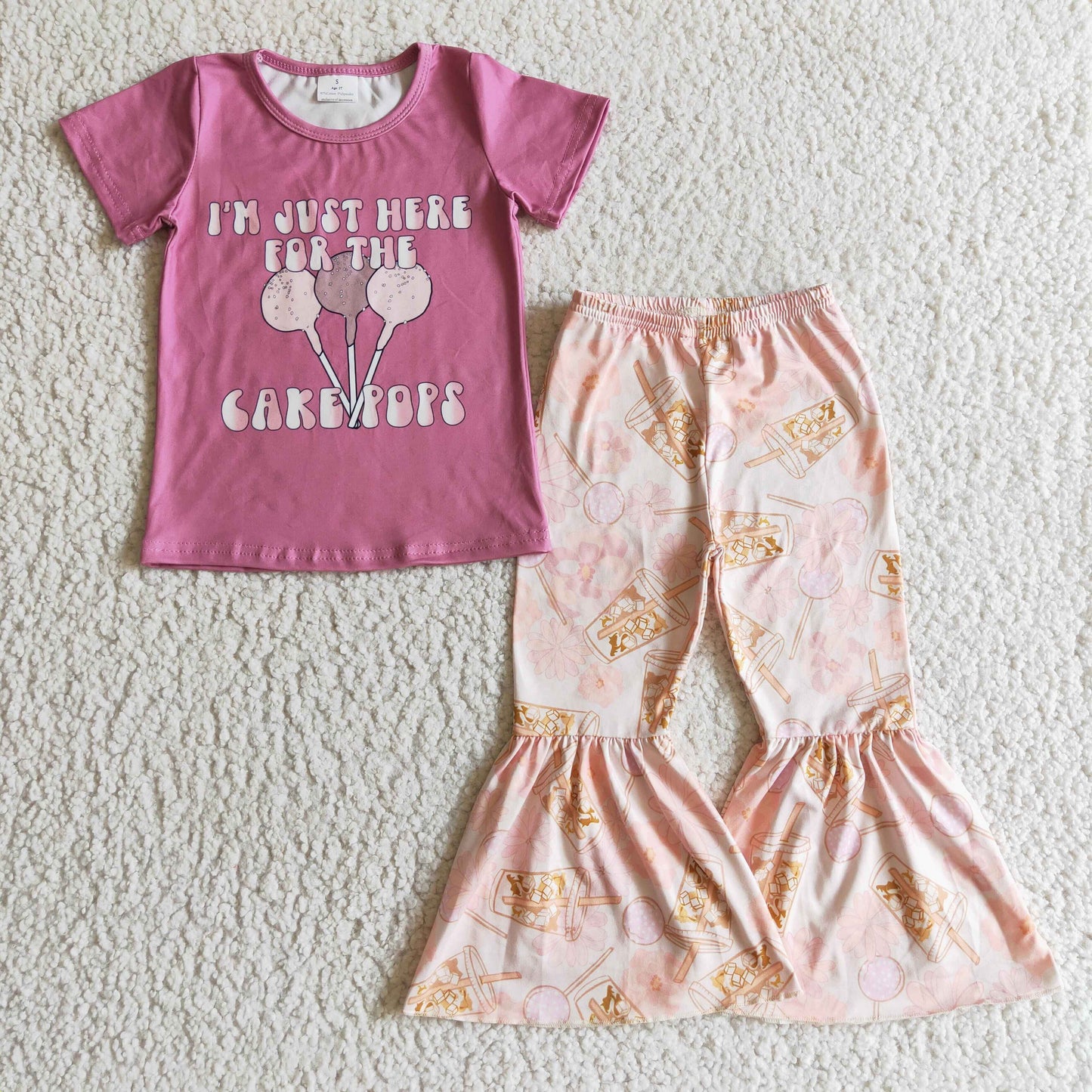 GSPO0198 I'm Just Here For The Cake Pops Girls Outfits