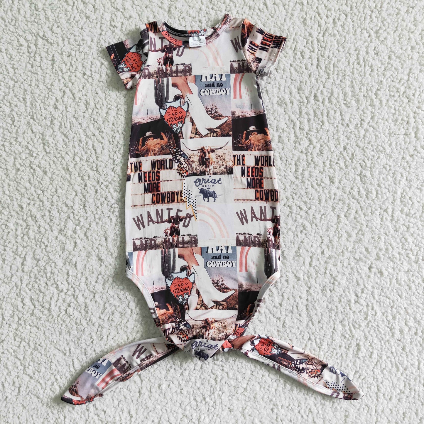 NB0009 Western Kids Gown Newborn