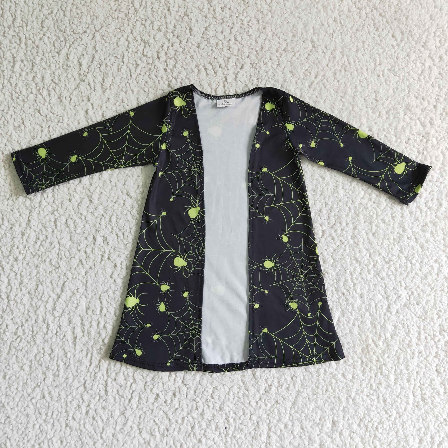 GT0046 Spider Web Halloween Cardigan