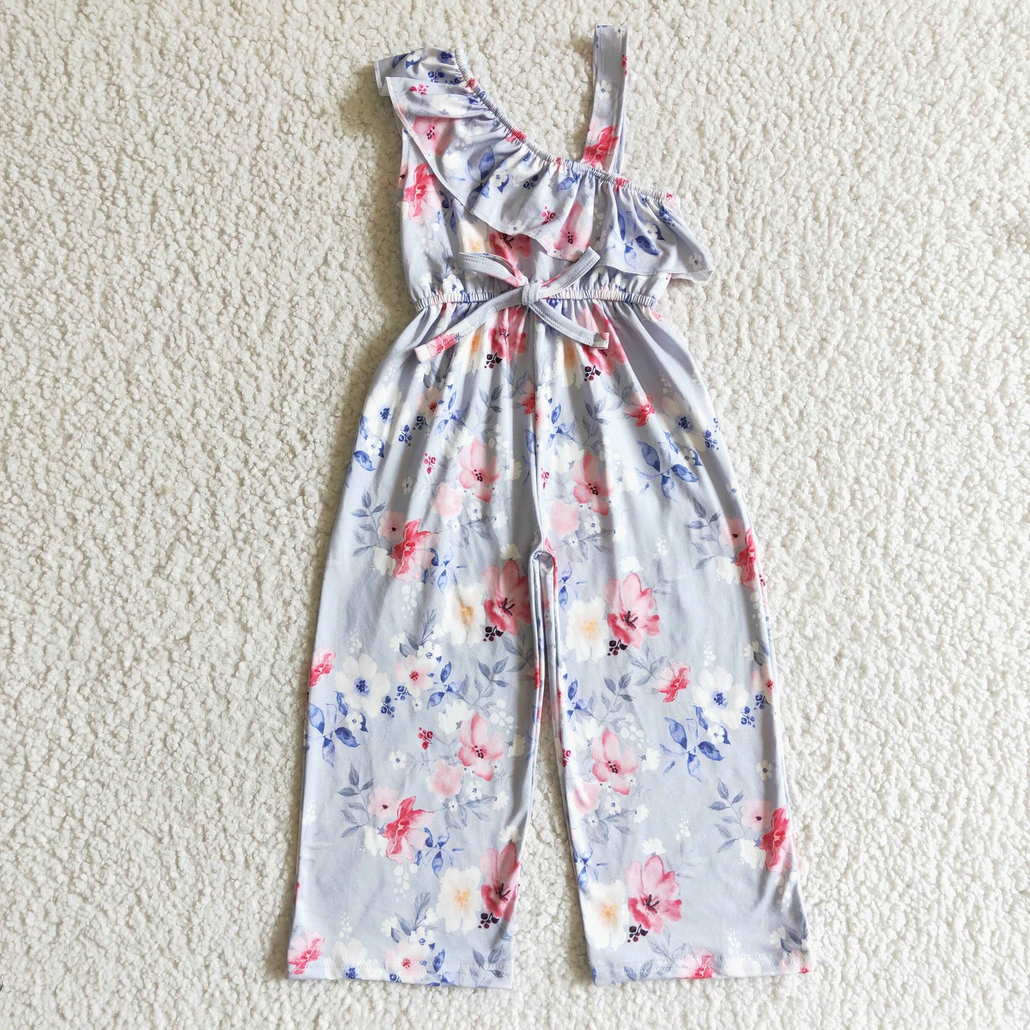 SR0008 Floral Print Girls Jumpsuits