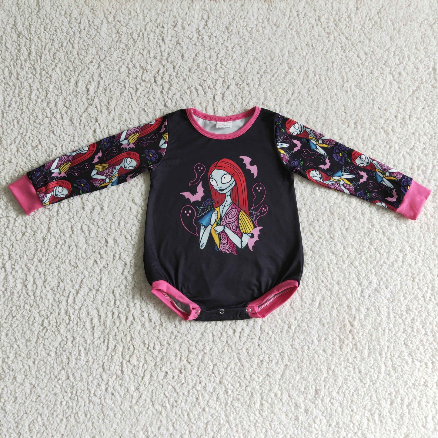 LR0151 Halloween Cartoon Cool Bummies Romper