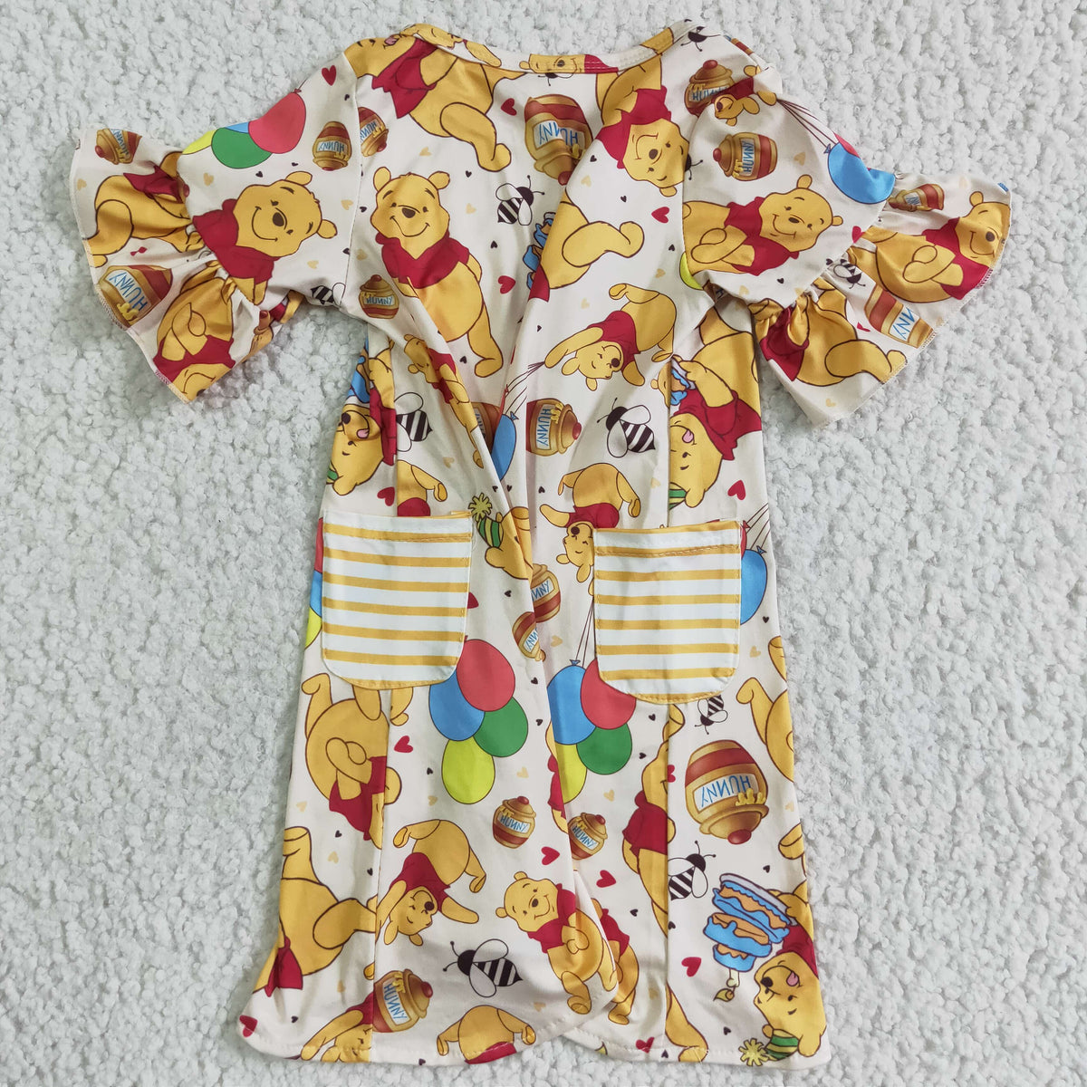 GSD0114 Cartoon Short Sleeve Pockets Dress