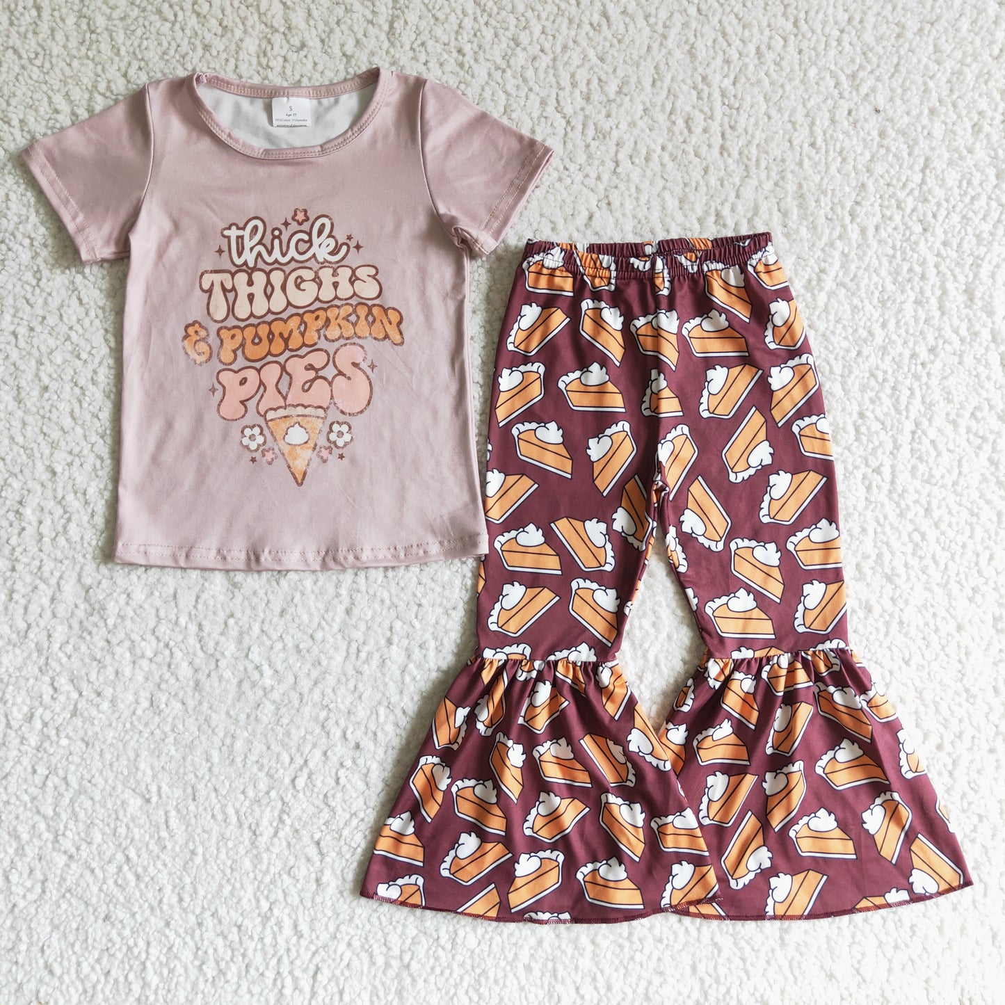 GSPO0185 Fall Pies Cake Baby Girls Outfits