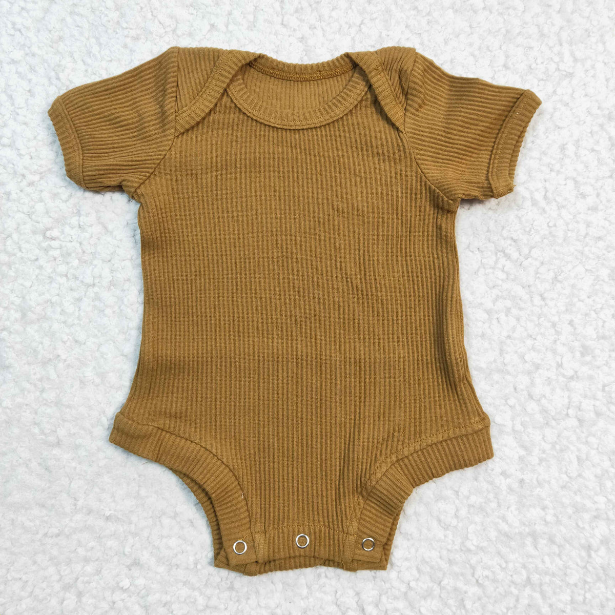 LR0207 Yellow Short Sleeve Romper