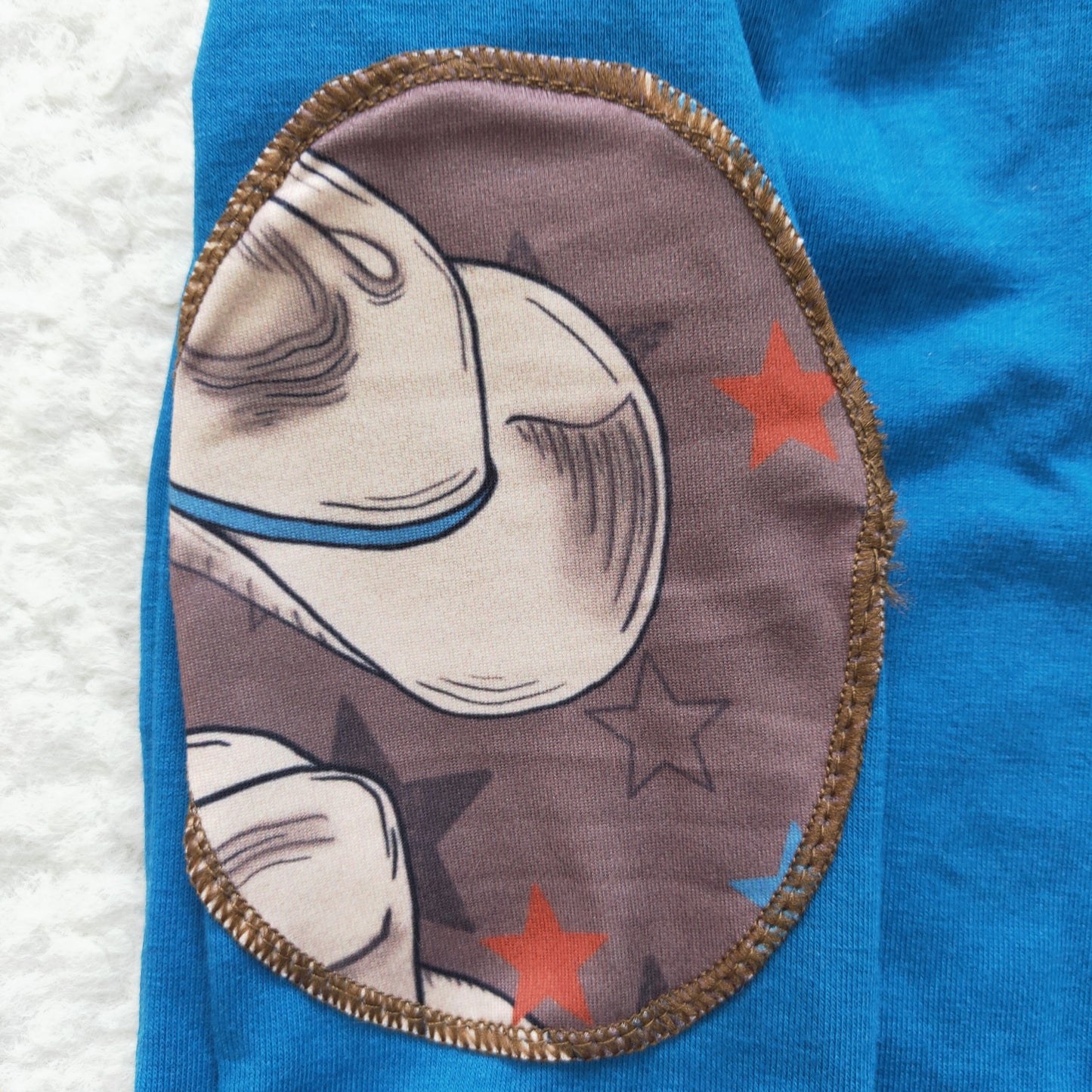 BT0101 Blue Western Howdy Boys Pullover