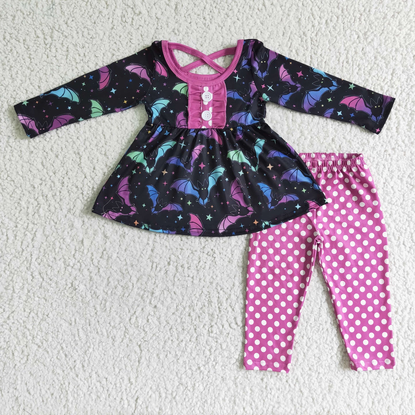 GLP0042 Halloween Girls Dots Outfits