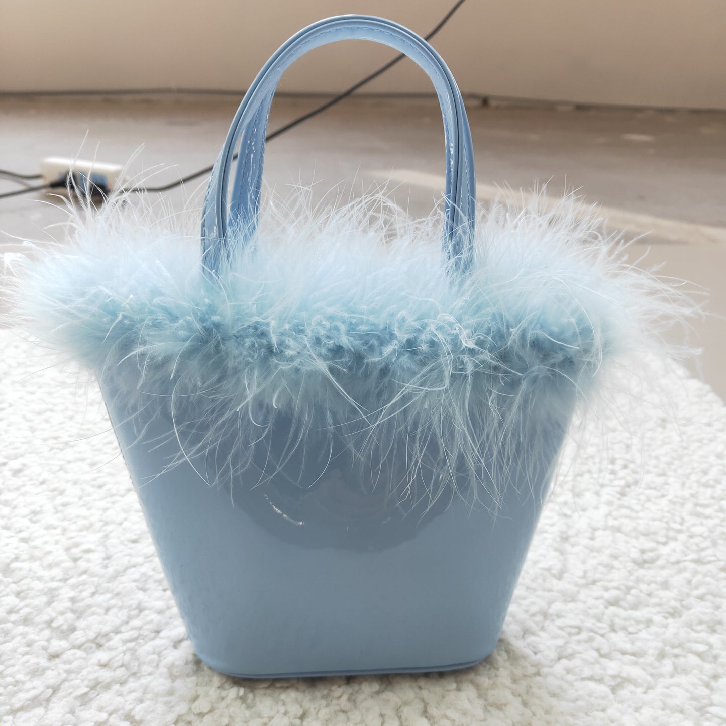 BA0033 Blue Leather Bag