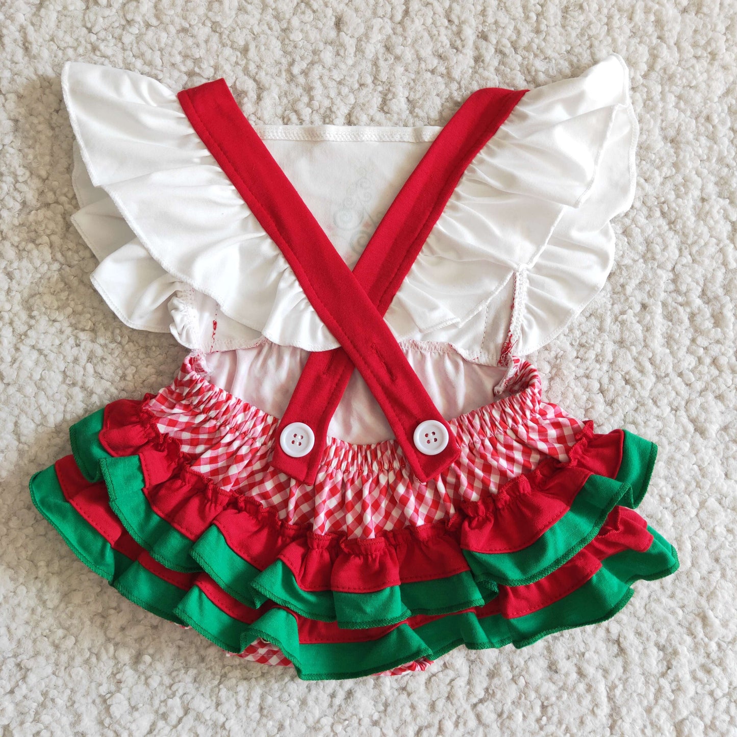 Christmas Tree Baby Girls Romper