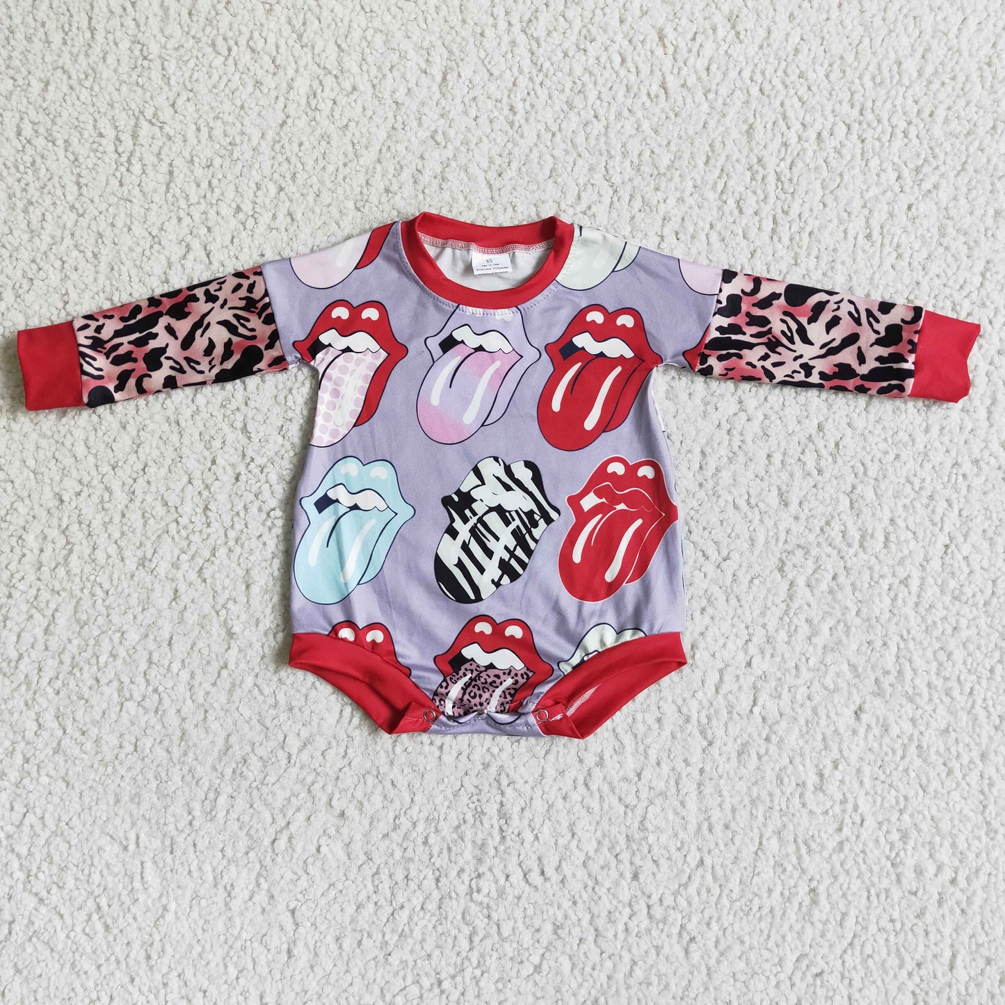 LR0024 Long Sleeve Baby Girls Cool Bummies Romper