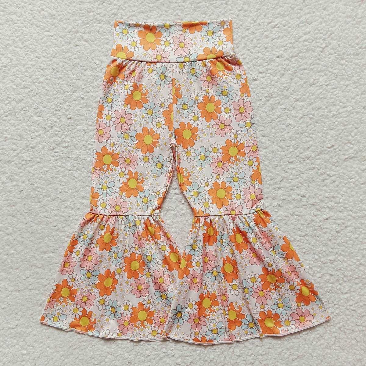 P0104 Flower Print Bell-Pants