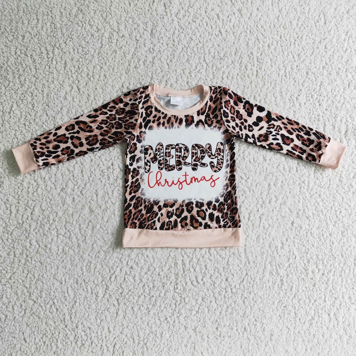 GT0060 Merry Christmas Leopard Print T-shirts